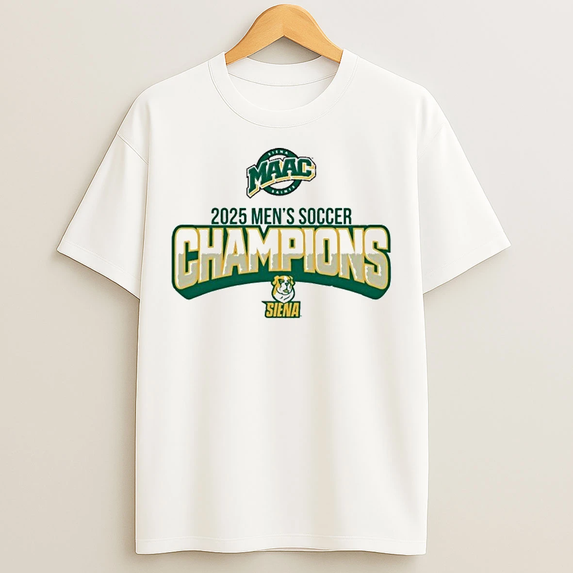 Classic Siena Mens Soccer 2025 Maac Tournament Champions T Shirts