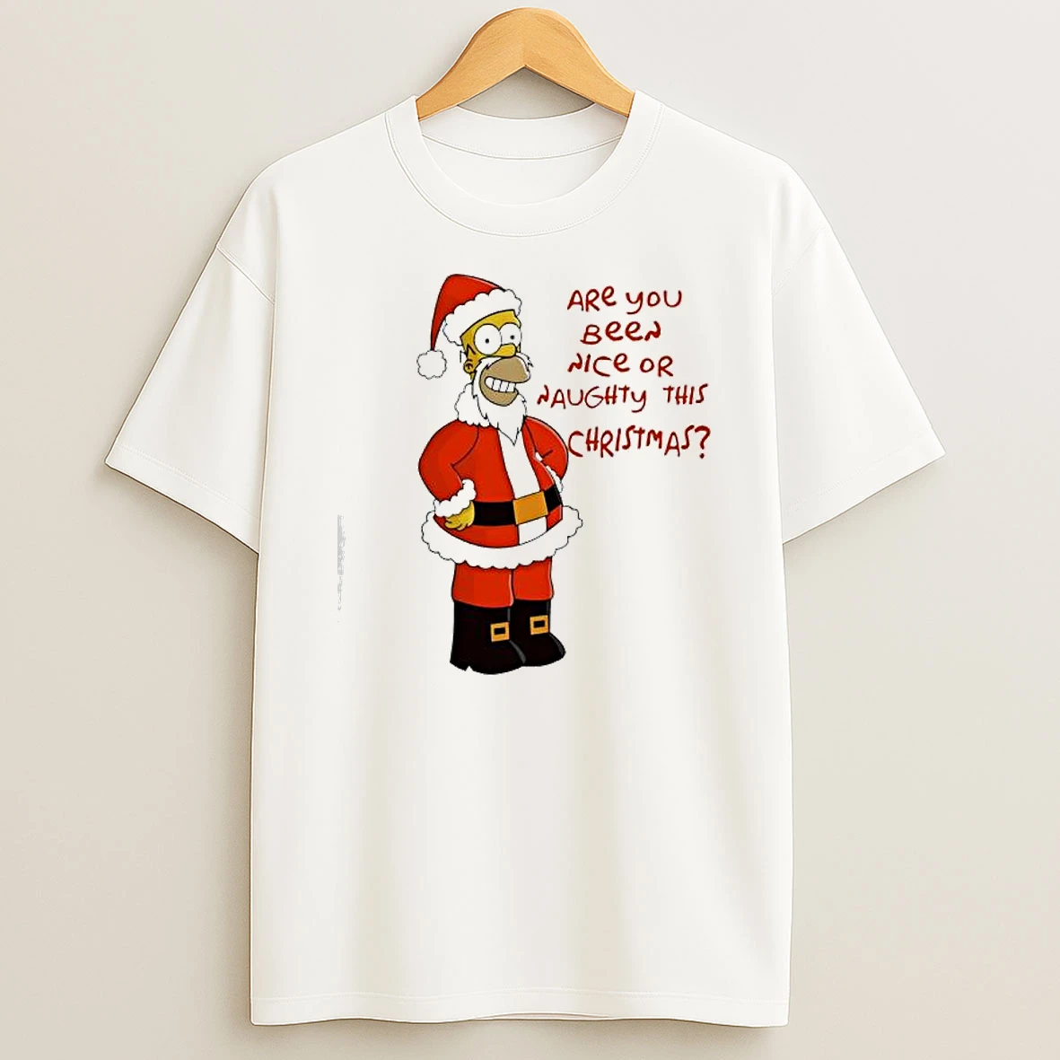 Classic Simpsons Are You Been Nice Or Naughty This Christmas T Shirts