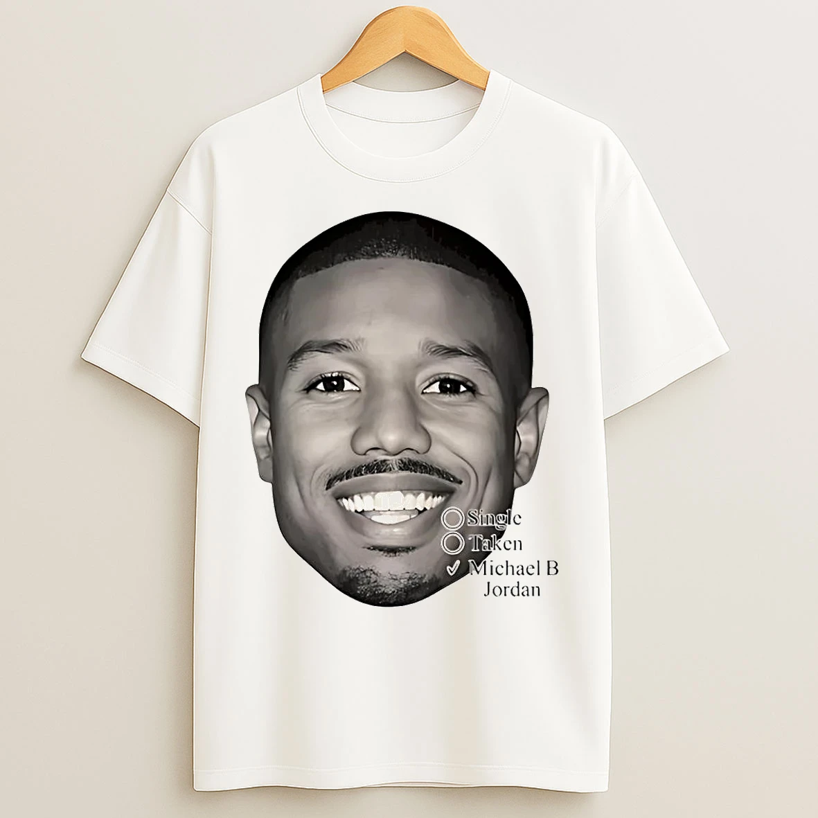 Classic Single Taken Michael B Jordan Smile Face T Shirts