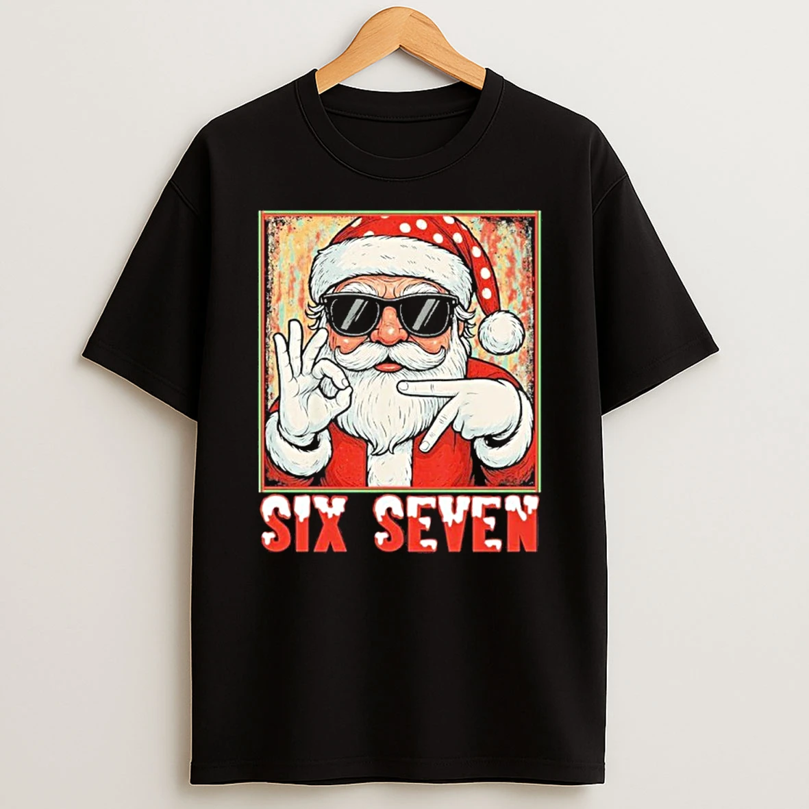Classic Six Seven Meme Christmas Cool Santa Saying T Shirts