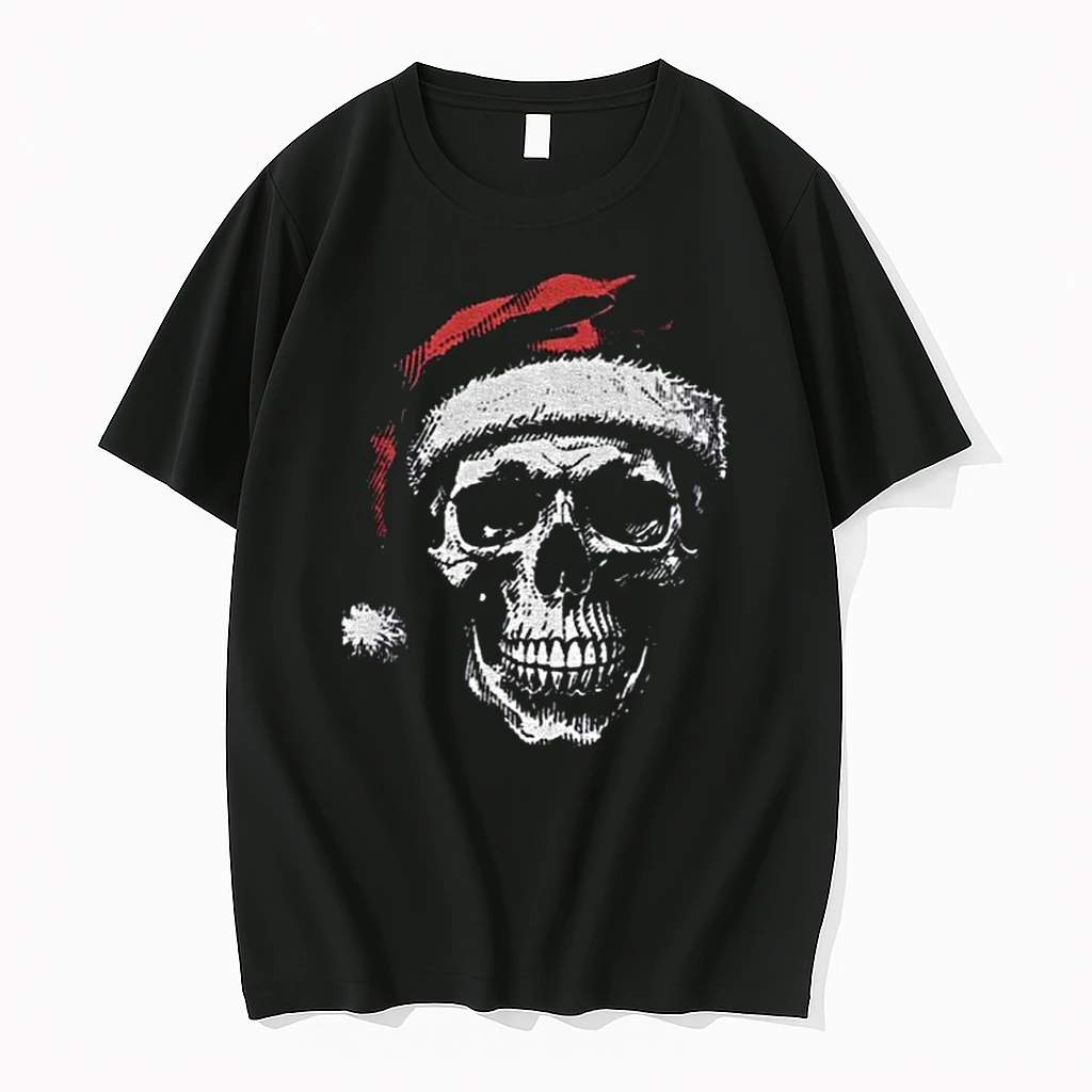 Classic Skeleton Santa Gothic Christmas T Shirts