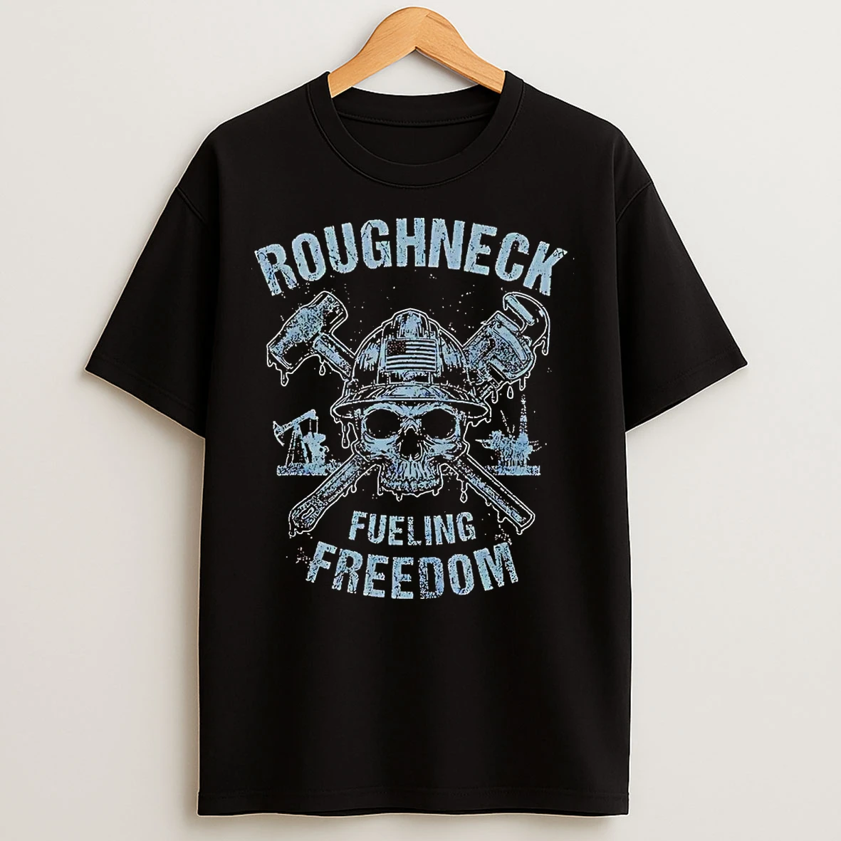 Classic Skull Roughneck Fueling Freedom T Shirts