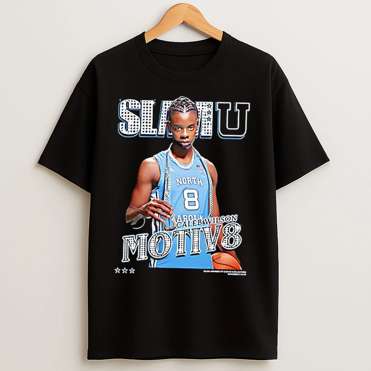 Classic Slamu Caleb Wilson North Carolina Tar Heels Motiv8 T Shirts