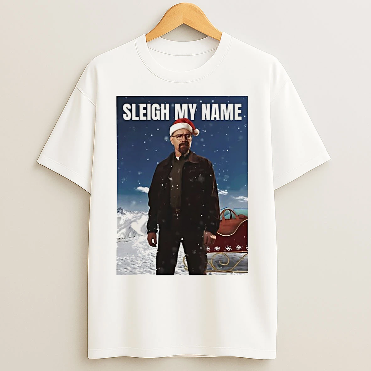 Classic Sleigh My Name Breaking Bad Christmas Parody T Shirts