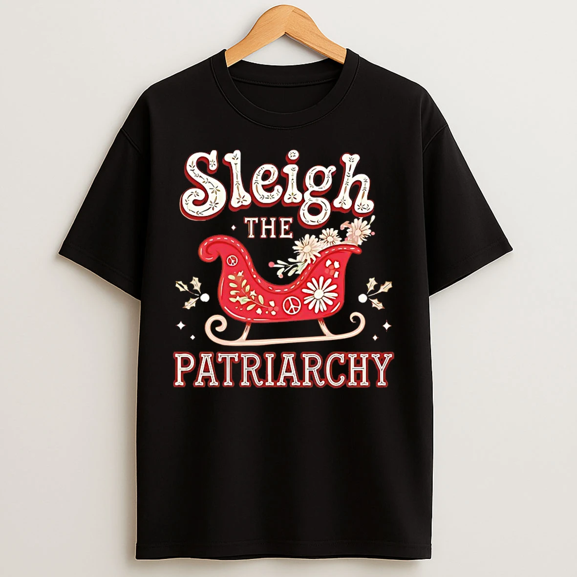 Classic Sleigh The Patriarchy Christmas T Shirts