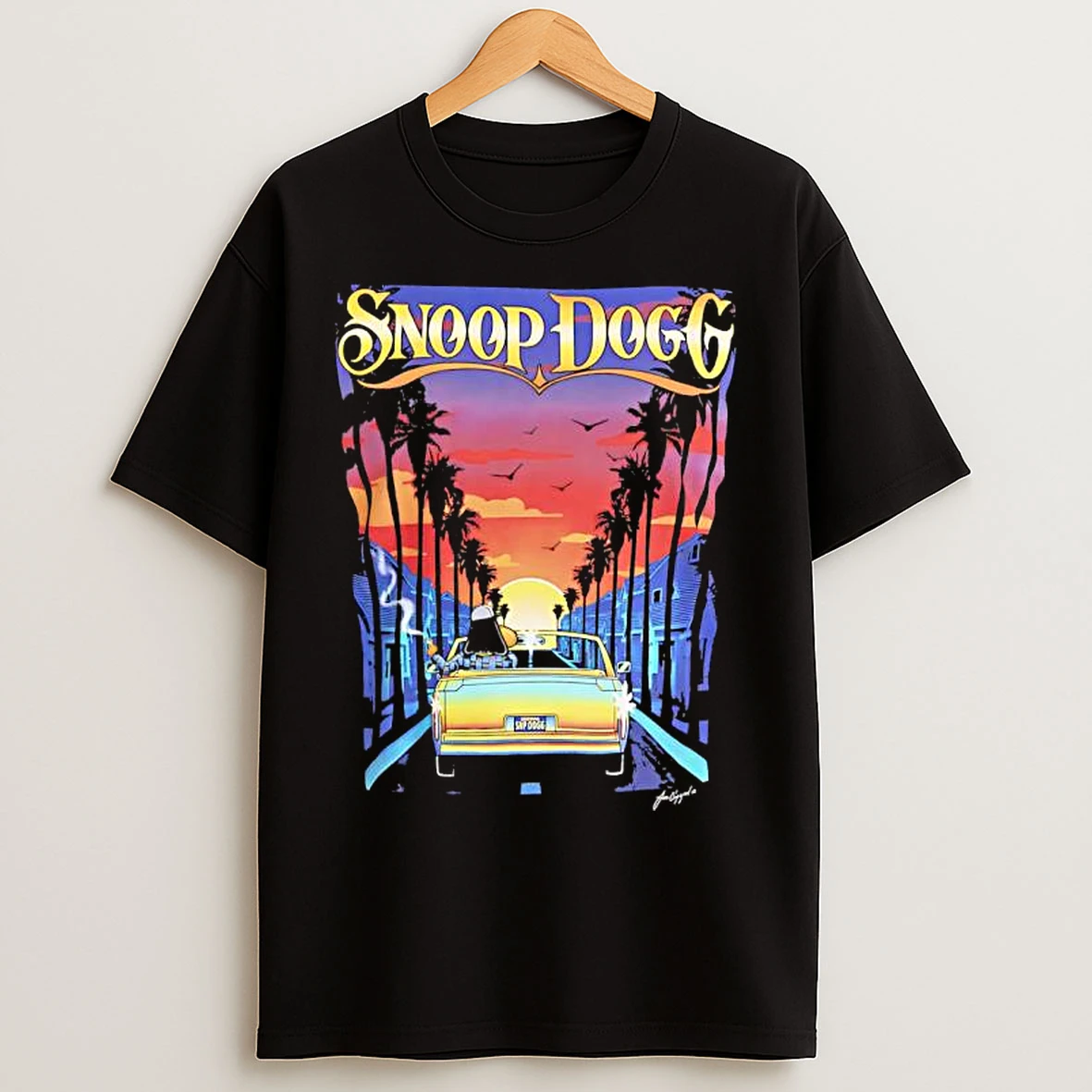 Classic Snoop Dogg California Cruise Graphic T Shirts