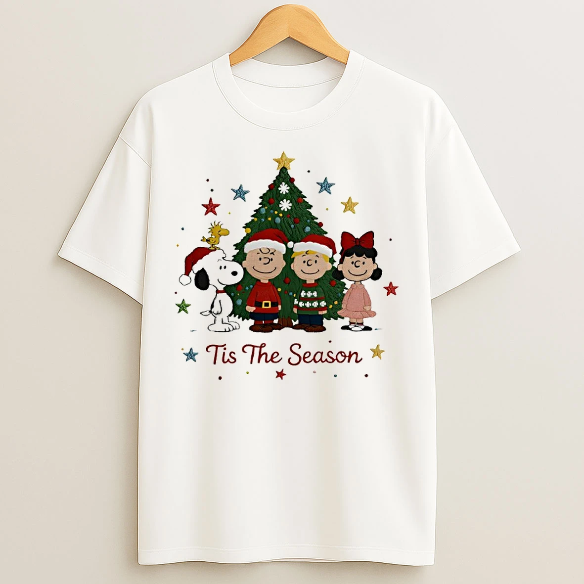 Classic Snoopy Christmas Tis The Season Snoopy And Friends T Shirts
