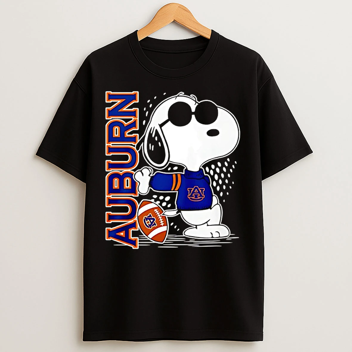 Classic Snoopy Joe Cool And Auburn Tigers Merchandise T Shirts