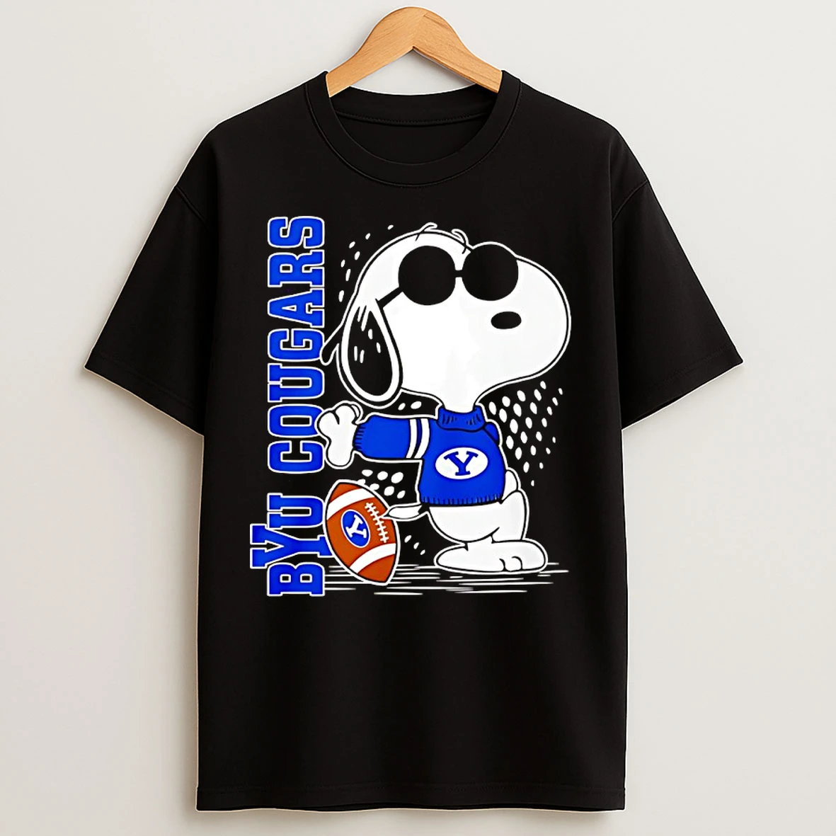 Classic Snoopy Joe Cool And Byu Cougars Merchandise T Shirts
