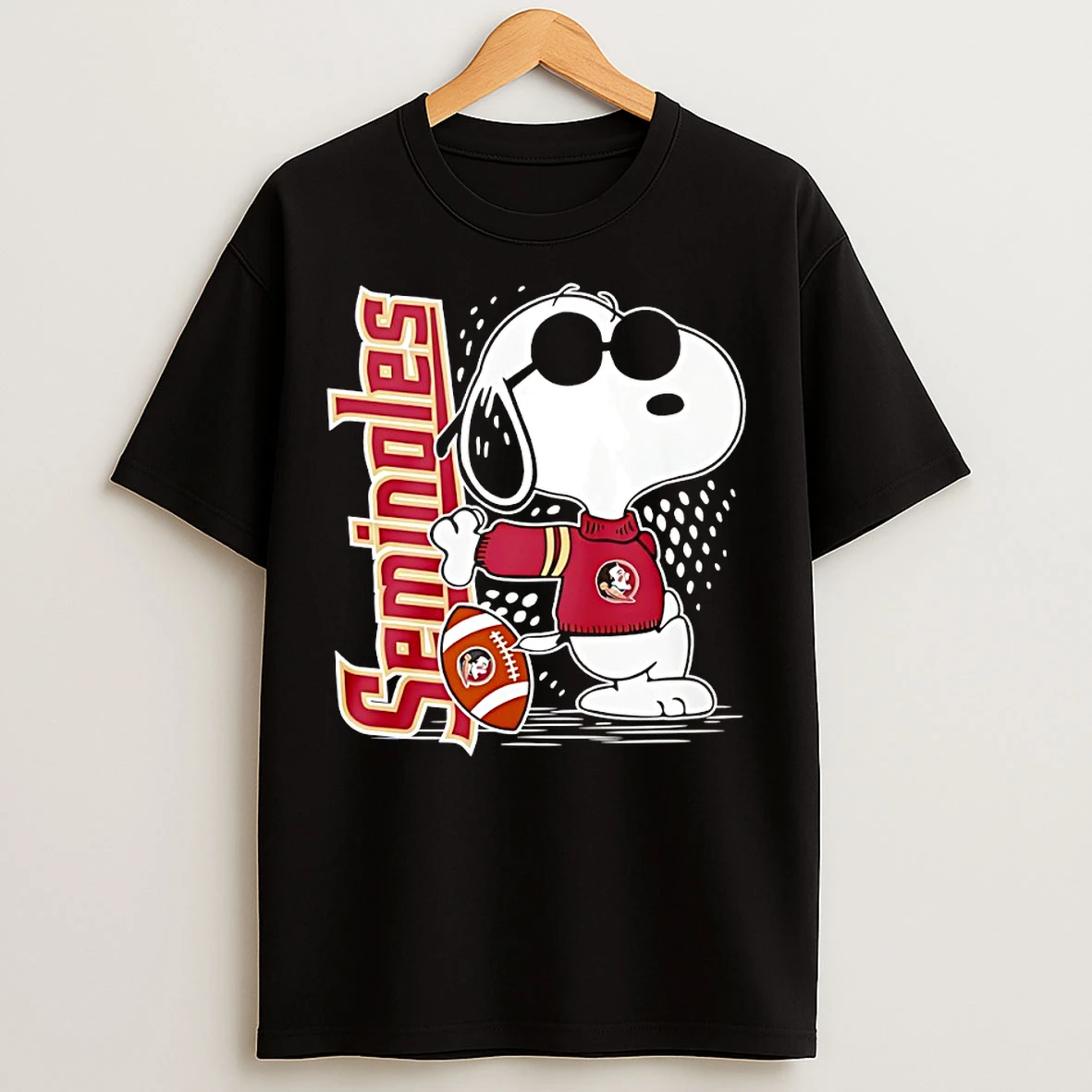 Classic Snoopy Joe Cool And Florida State Seminoles Merchandise T Shirts