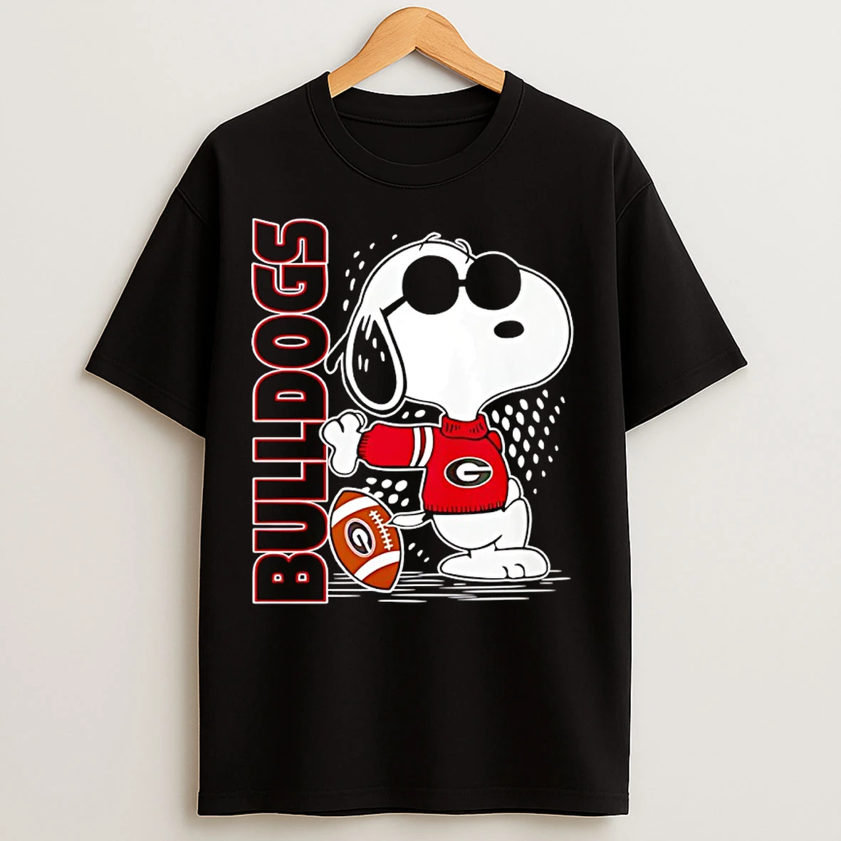 Classic Snoopy Joe Cool And Georgia Bulldogs Merchandise T Shirts