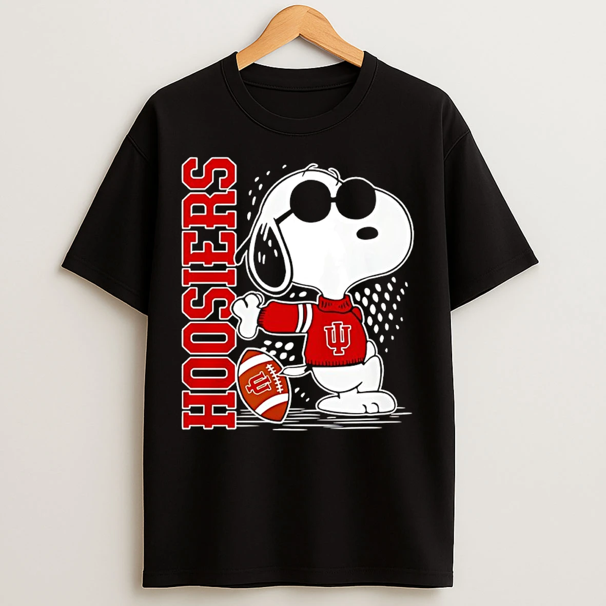 Classic Snoopy Joe Cool And Indiana Hoosiers Merchandise T Shirts