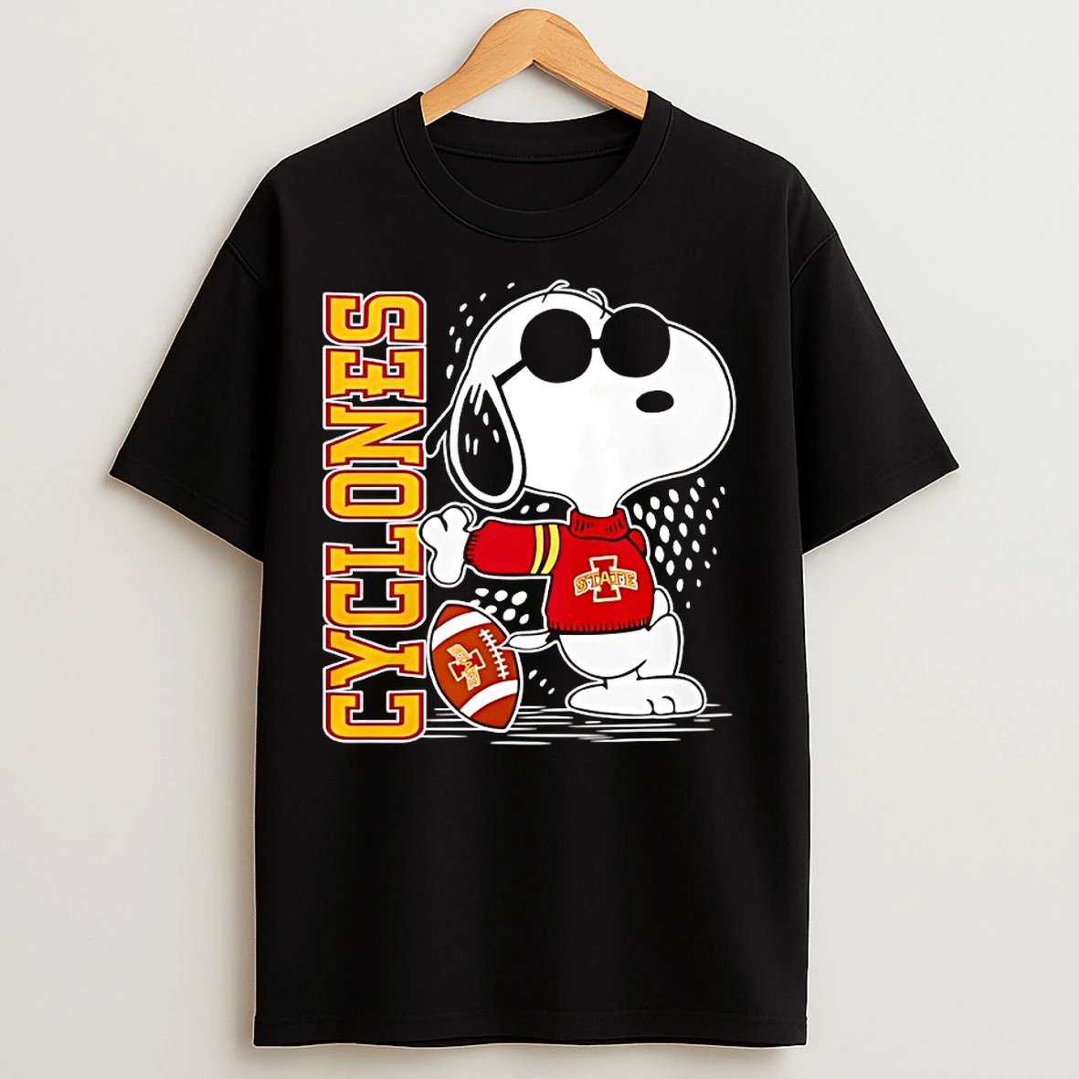 Classic Snoopy Joe Cool And Iowa State Cyclones Merchandise T Shirts