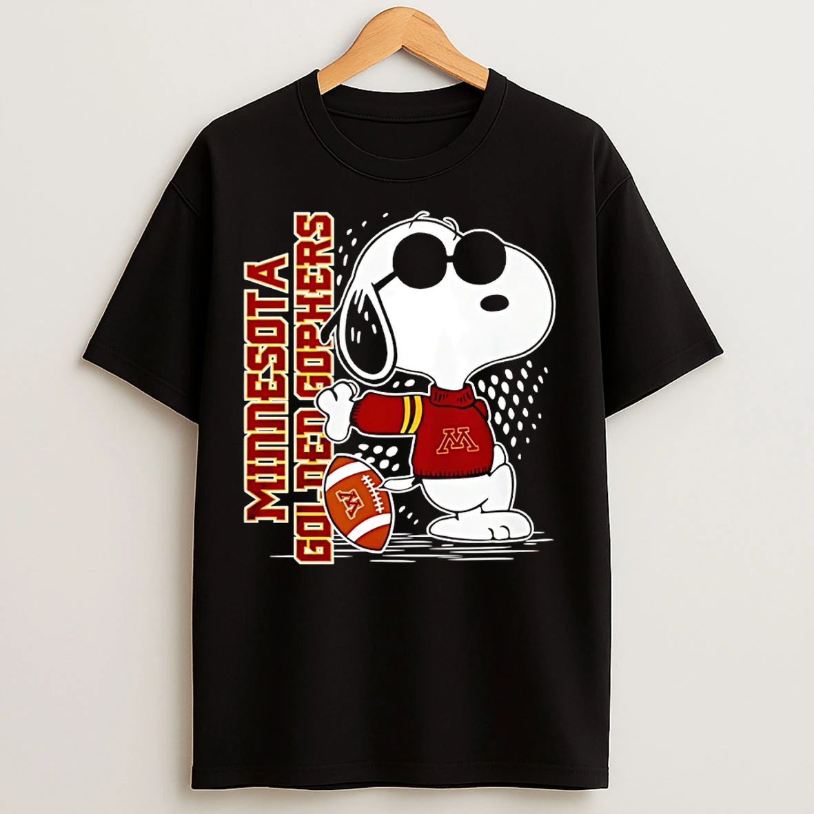 Classic Snoopy Joe Cool And Minnesota Golden Gophers Merchandise T Shirts