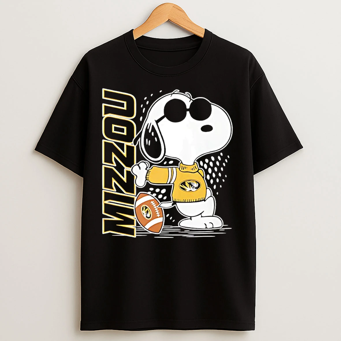 Classic Snoopy Joe Cool And Missouri Tigers Merchandise T Shirts