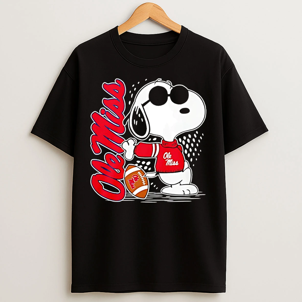 Classic Snoopy Joe Cool And Ole Miss Merchandise T Shirts