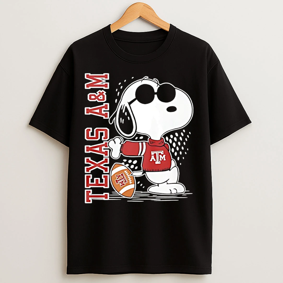 Classic Snoopy Joe Cool And Texas Am Merchandise T Shirts