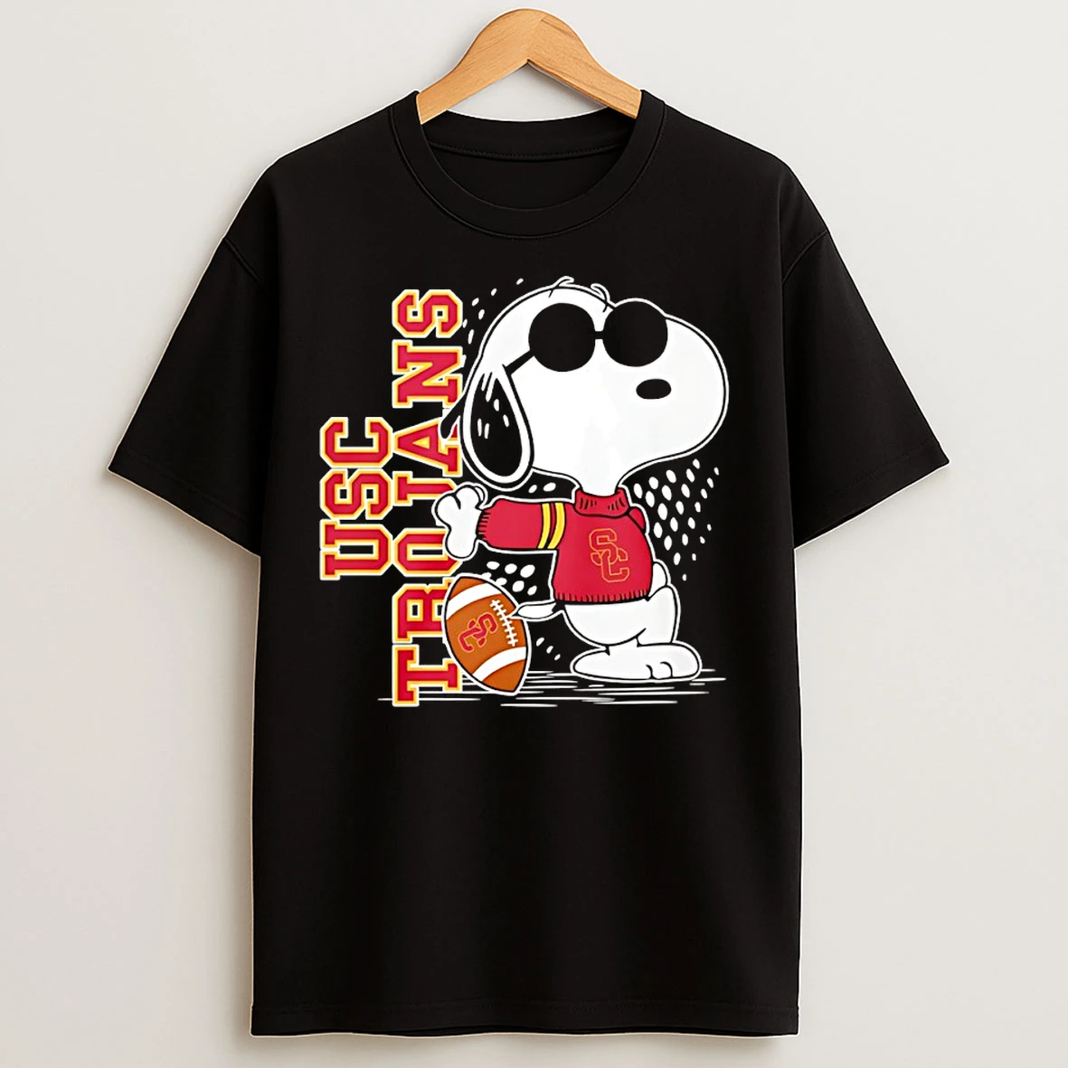 Classic Snoopy Joe Cool And Usc Trojans Merchandise T Shirts