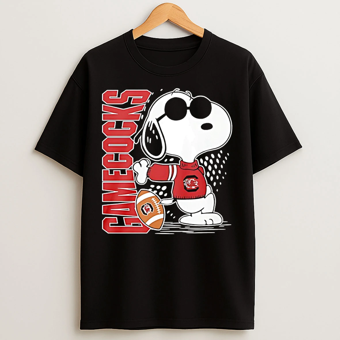 Classic Snoopy Joe Cool And University Of South Carolina Gamecocks Merchandise T Shirts