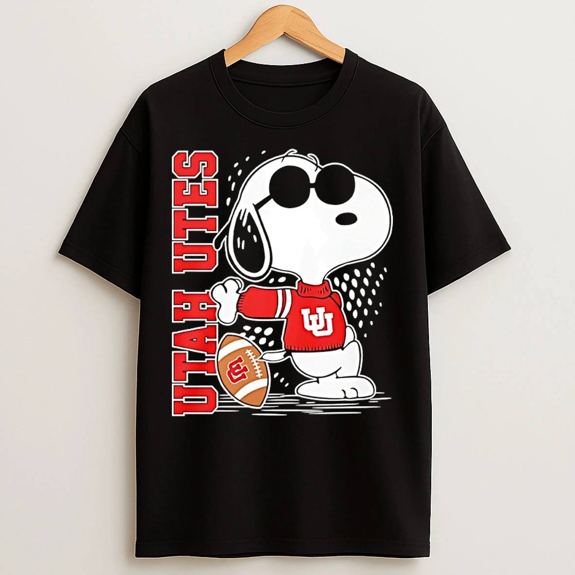 Classic Snoopy Joe Cool And University Of Utah Utes Merchandise T Shirts