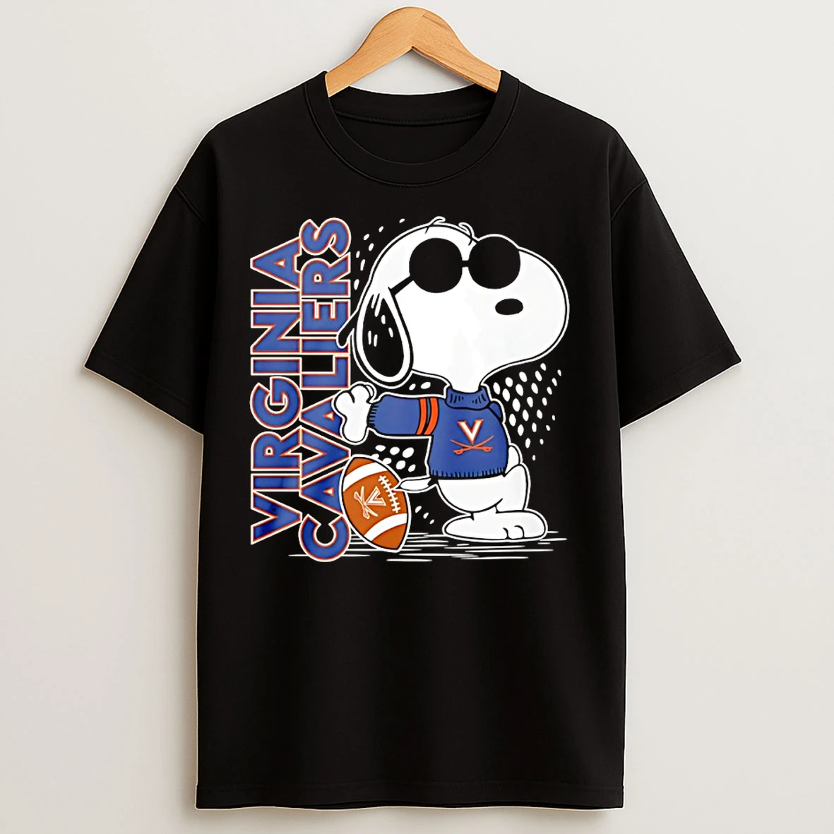 Classic Snoopy Joe Cool And Virginia Cavaliers Merchandise T Shirts