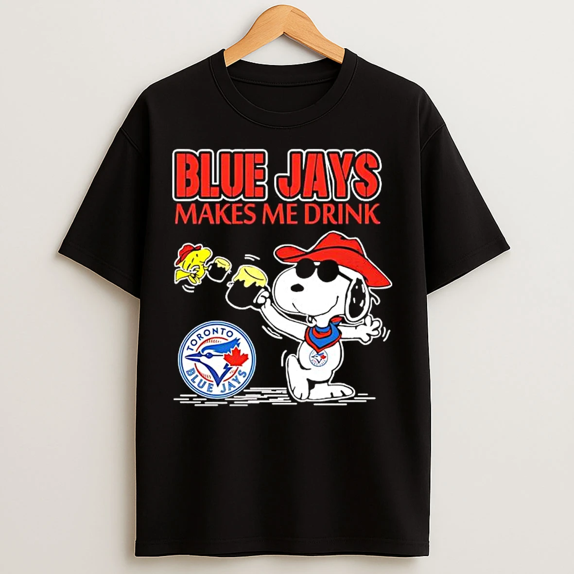 Classic Snoopy Woodstock Cowboys Toronto Blue Jays Makes Me Drink T Shirts