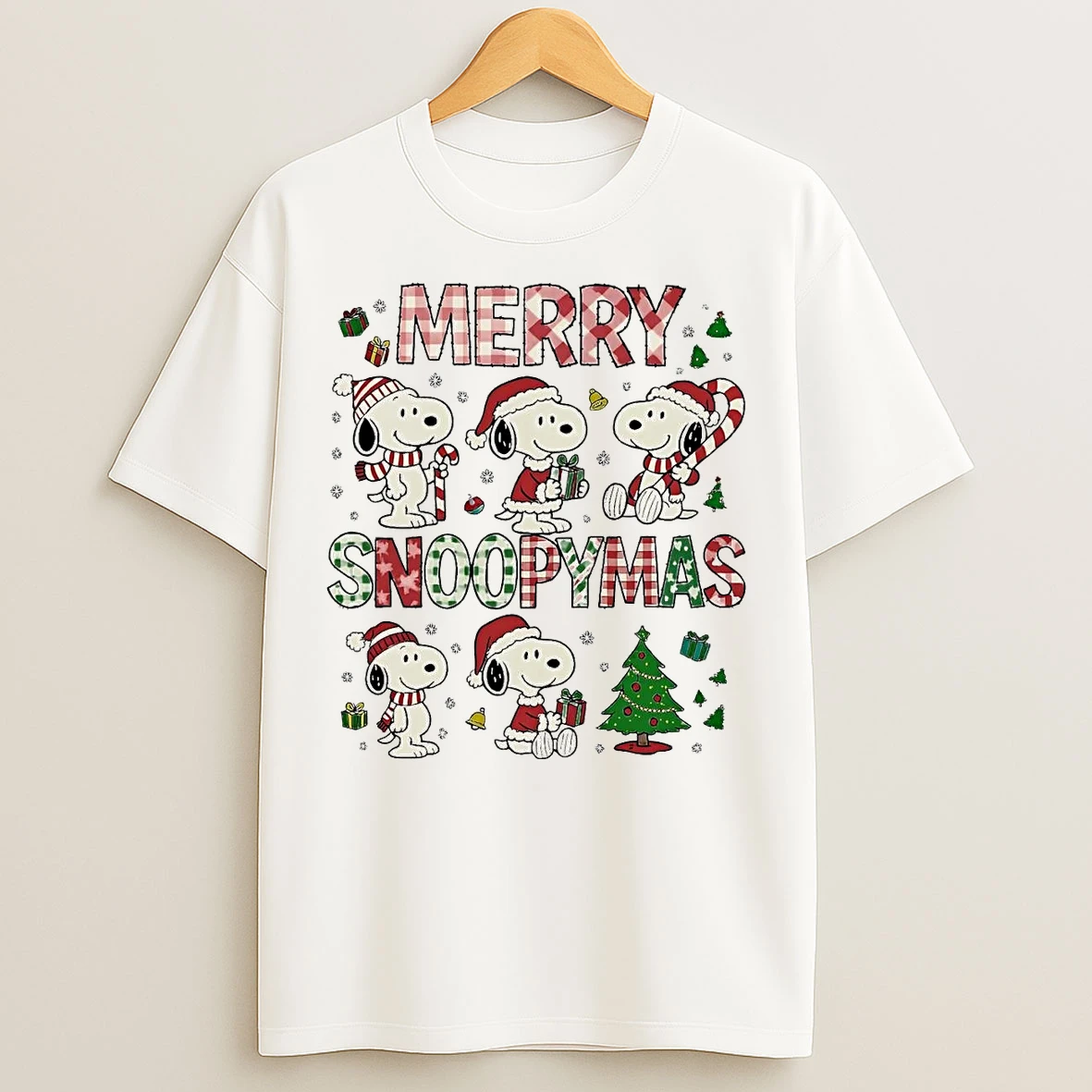 Classic Snoopy Merry Snoopymas Christmas T Shirts