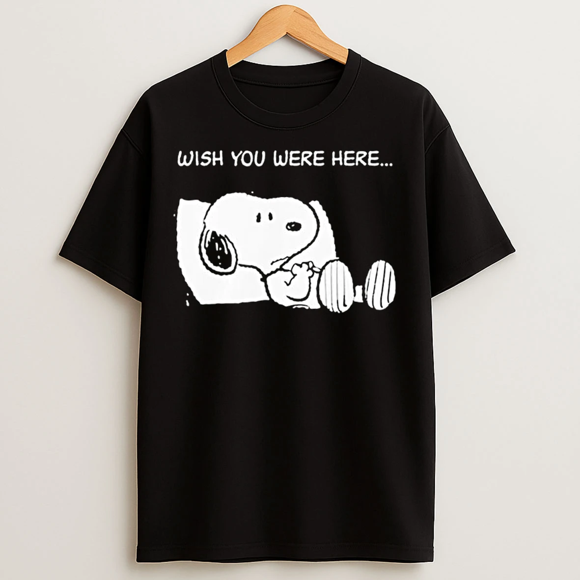 Classic Snoopy Wish You Were Here Ornaments T Shirts
