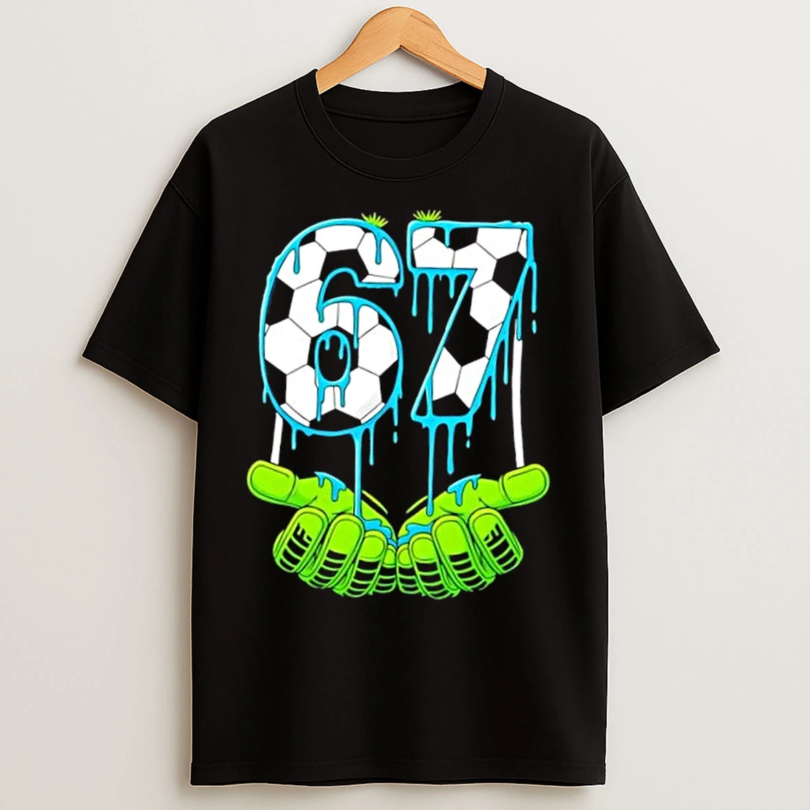 Classic Soccer 6 7 Six Seven Gen Alpha Meme Drip T Shirts