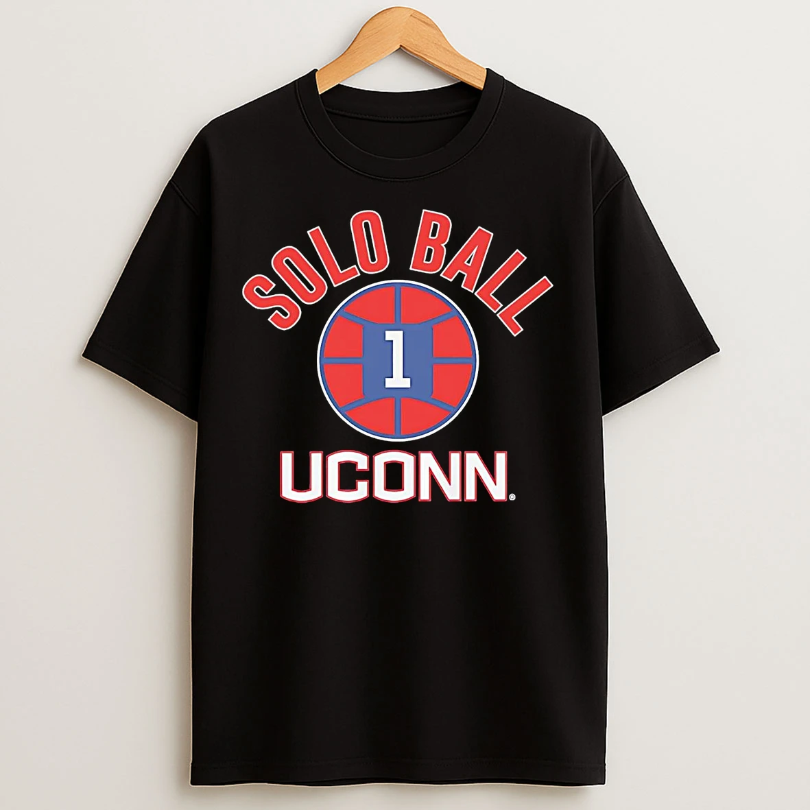 Classic Solo Ball Hoops 1 Uconn Huskies T Shirts