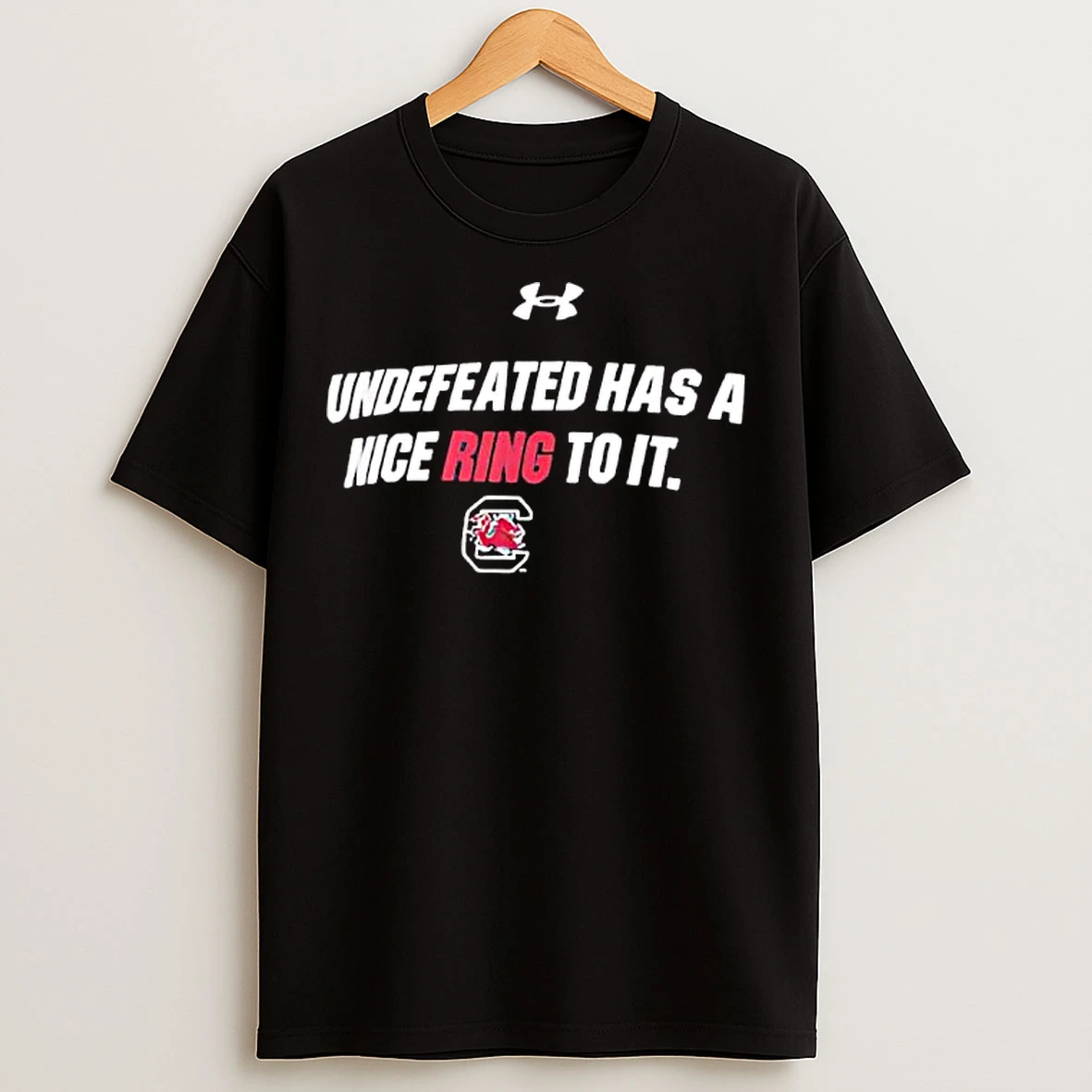 Classic South Carolina Gamecocks Undefeated Has A Nice Ring To It Logo T Shirts
