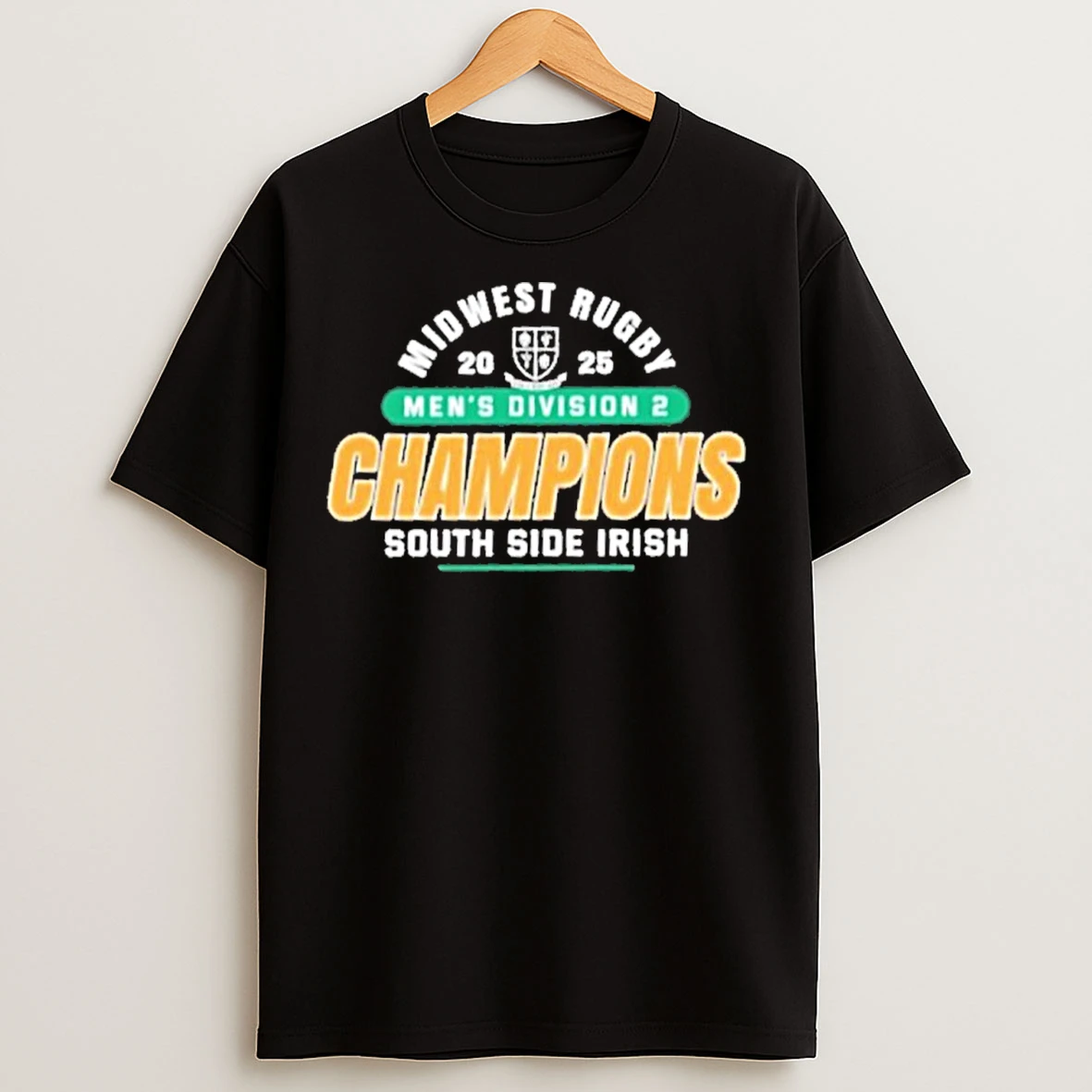 Classic South Side Irish 2025 Midwest Rugby Mens Division 2 Champions T Shirts
