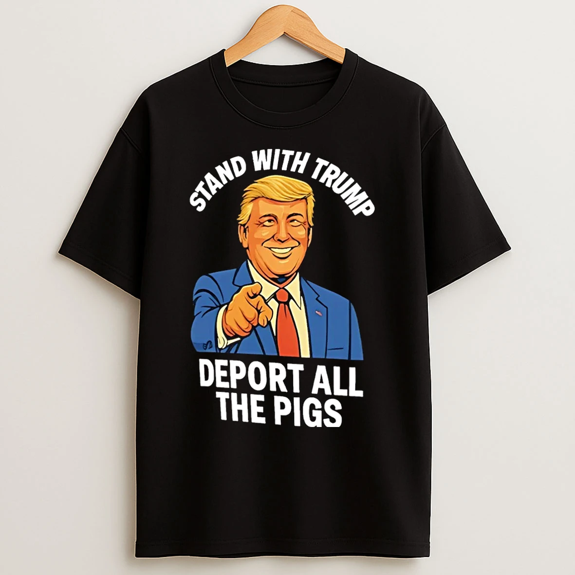 Classic Stand With Trump Deport All The Pigs 25 Christmas T Shirts