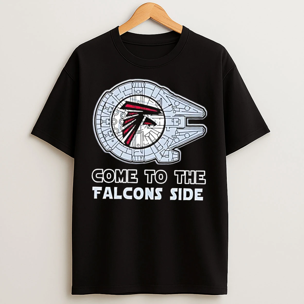 Classic Star Wars Come To The Atlanta Falcons Side T Shirts
