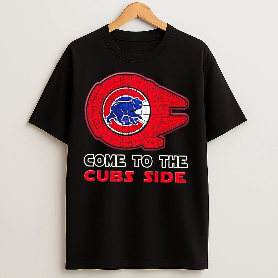 Classic Star Wars Come To The Chicago Cubs Side T Shirts