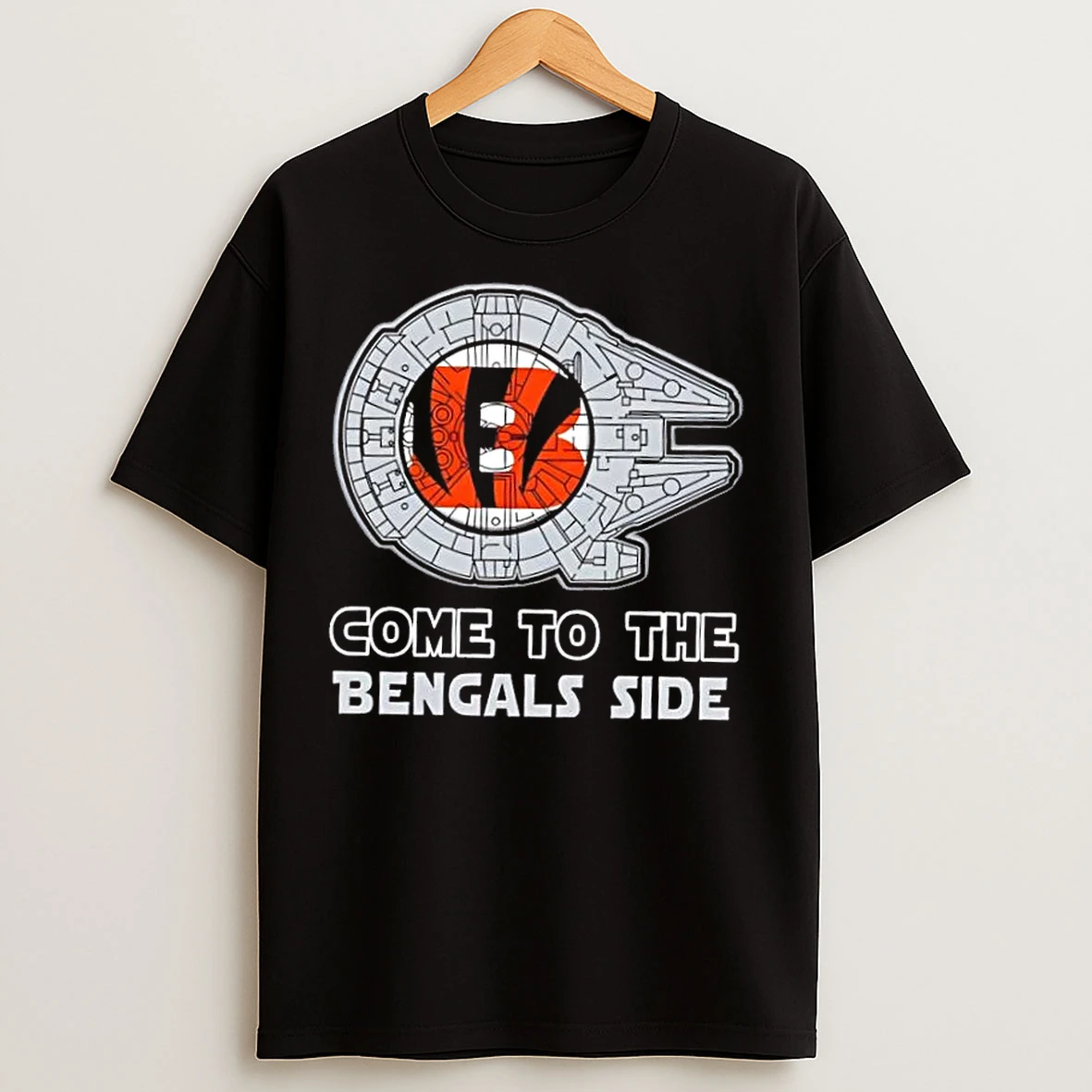 Classic Star Wars Come To The Cincinnati Bengals Side T Shirts