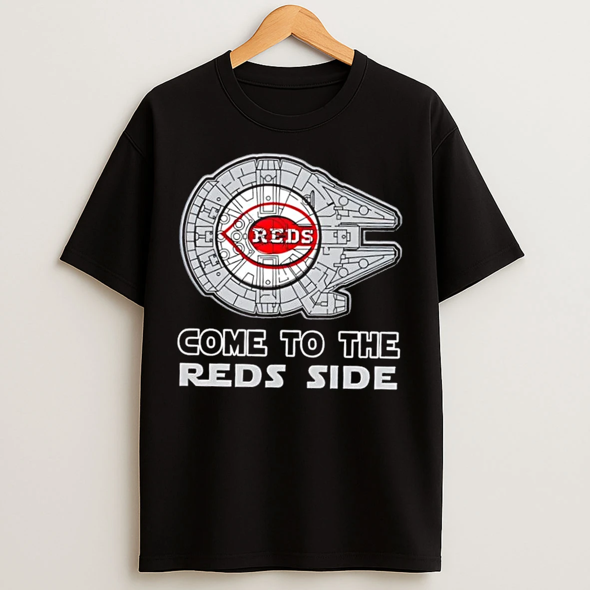 Classic Star Wars Come To The Cincinnati Reds Side T Shirts