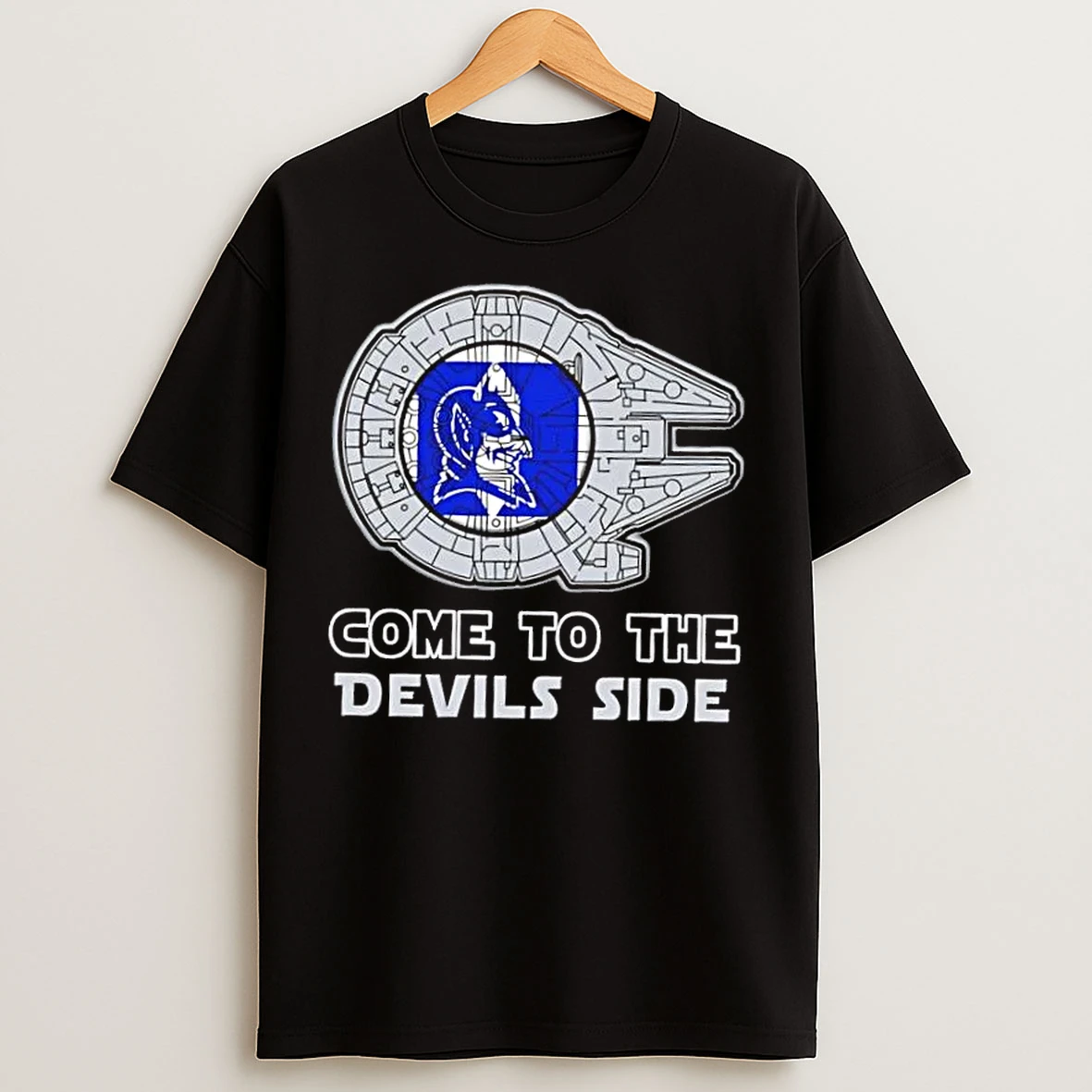 Classic Star Wars Come To The Duke Blue Devils Side T Shirts
