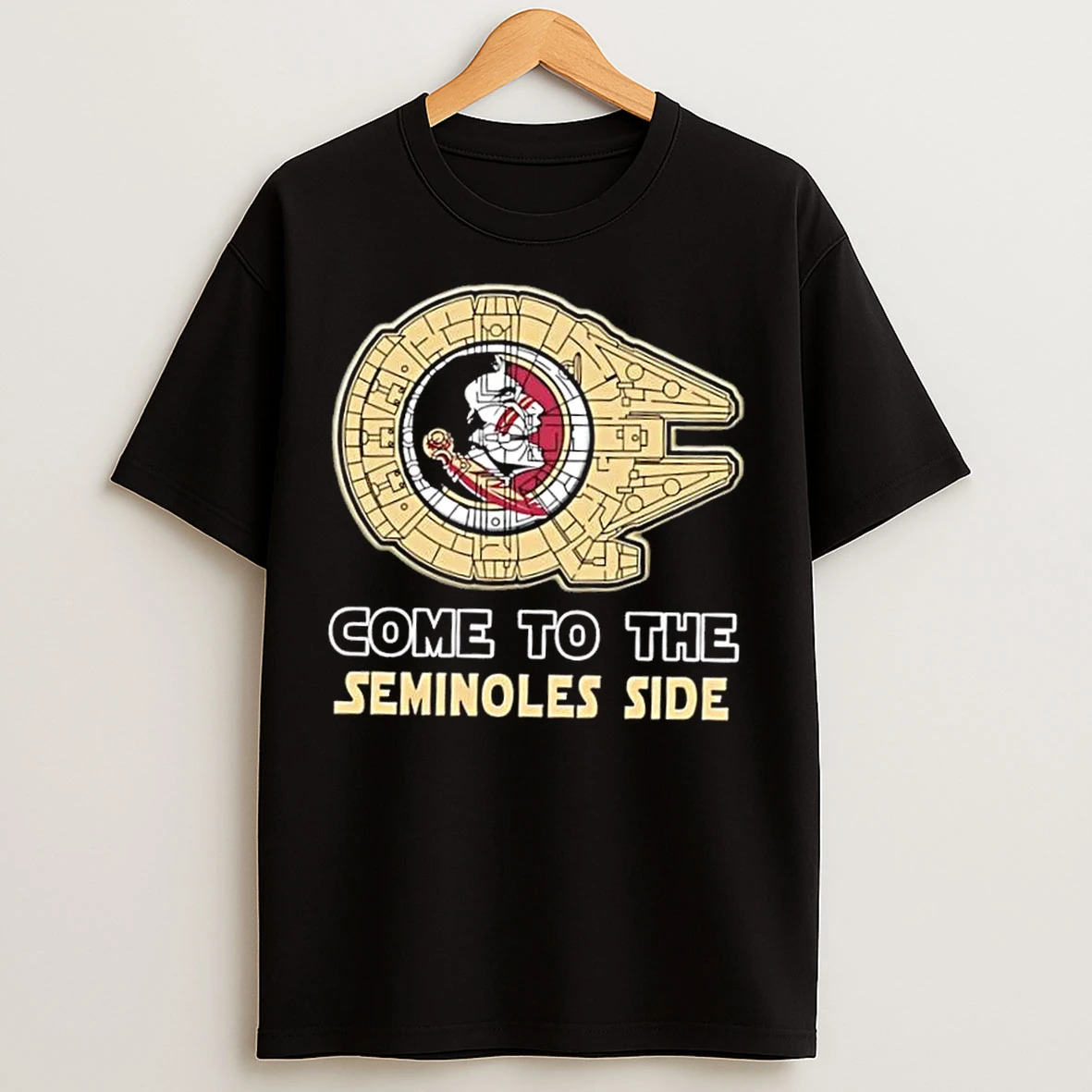 Classic Star Wars Come To The Florida State Seminoles Side T Shirts