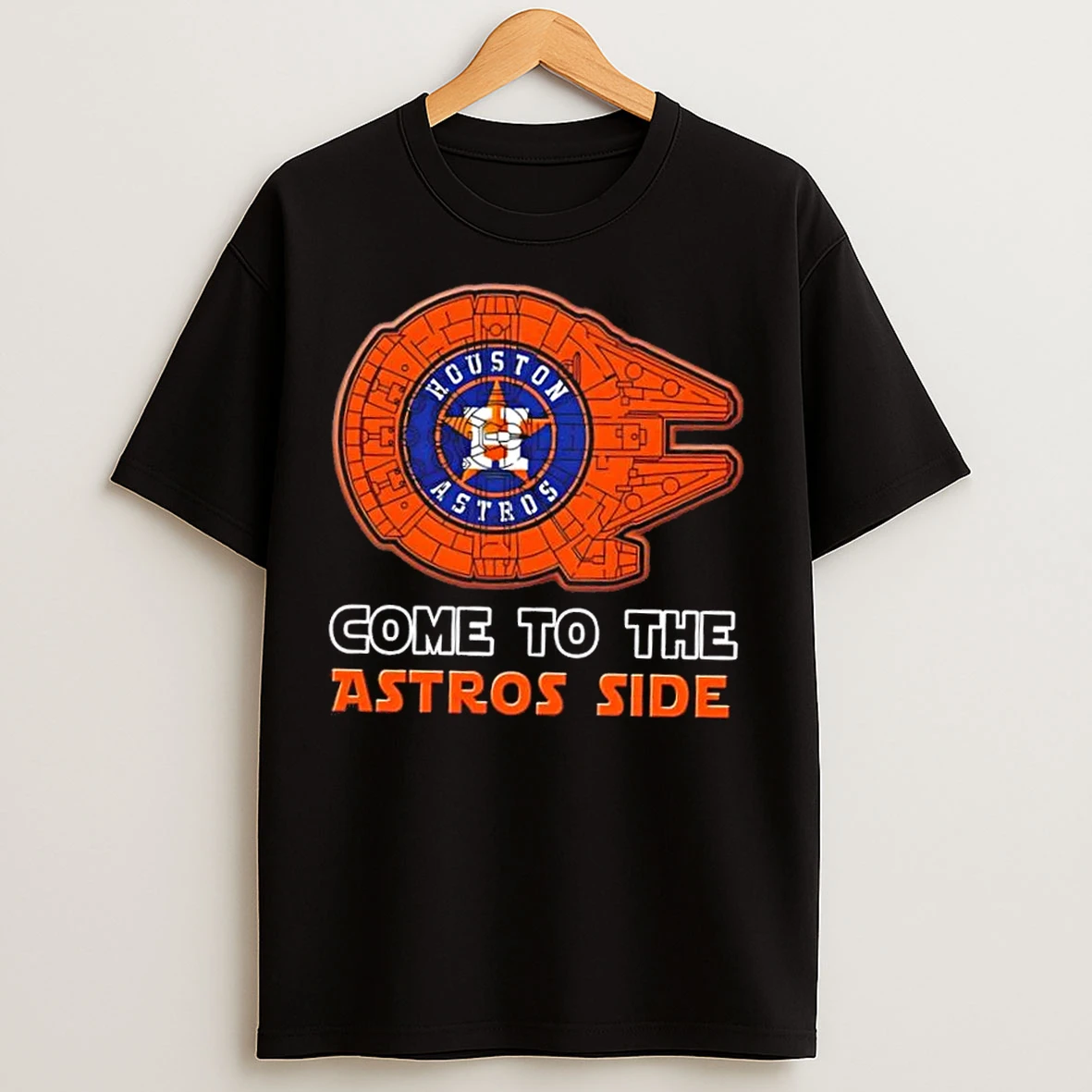 Classic Star Wars Come To The Houston Astros Side T Shirts
