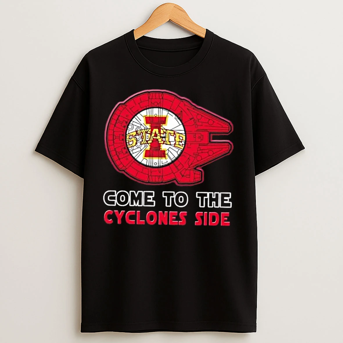 Classic Star Wars Come To The Iowa State Cyclones Side T Shirts