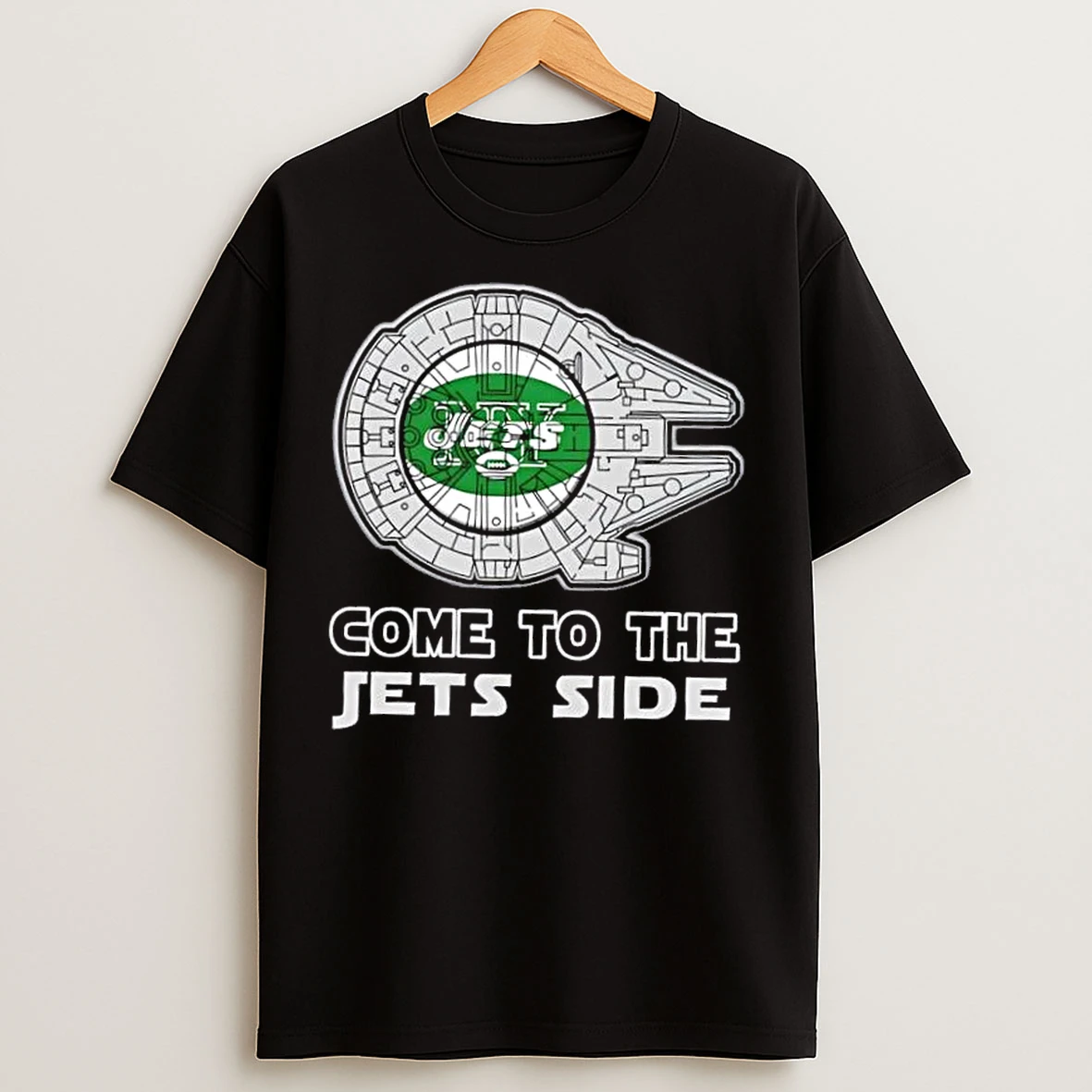 Classic Star Wars Come To The New York Jets Side T Shirts