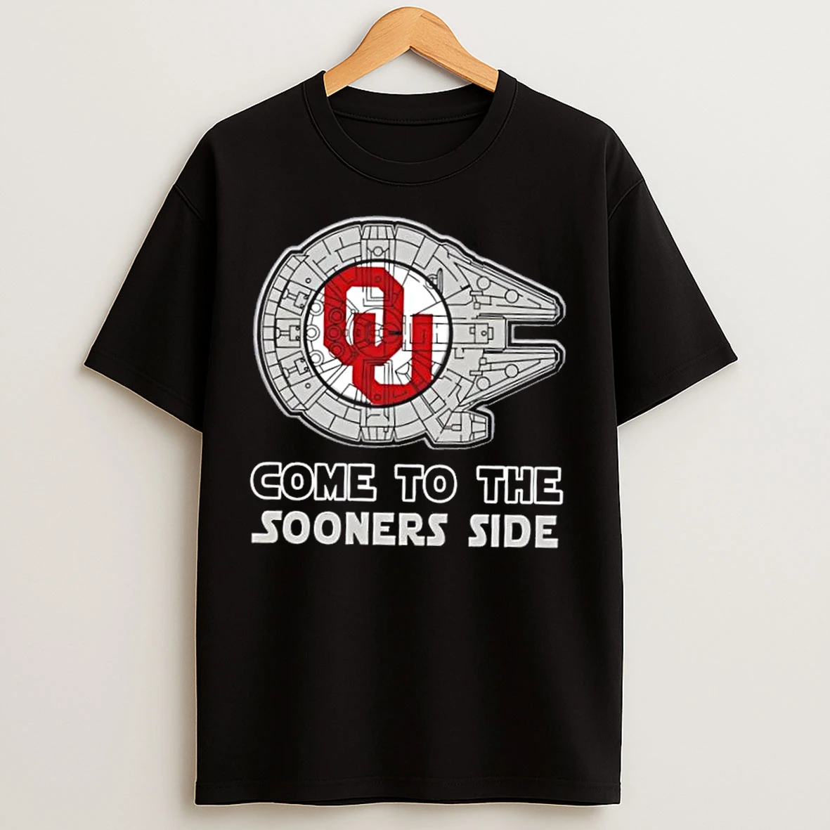 Classic Star Wars Come To The Oklahoma Sooners Side T Shirts