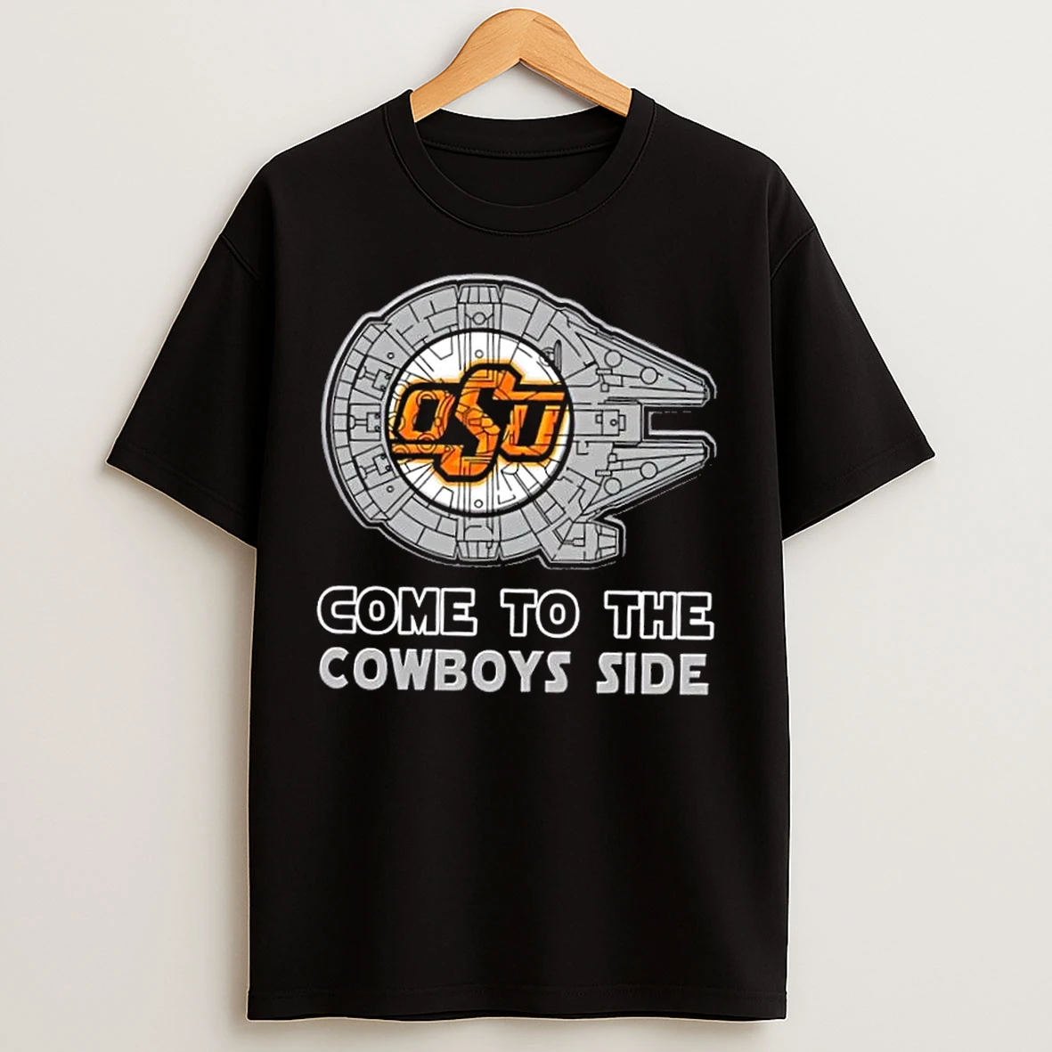 Classic Star Wars Come To The Oklahoma State Cowboys Side T Shirts
