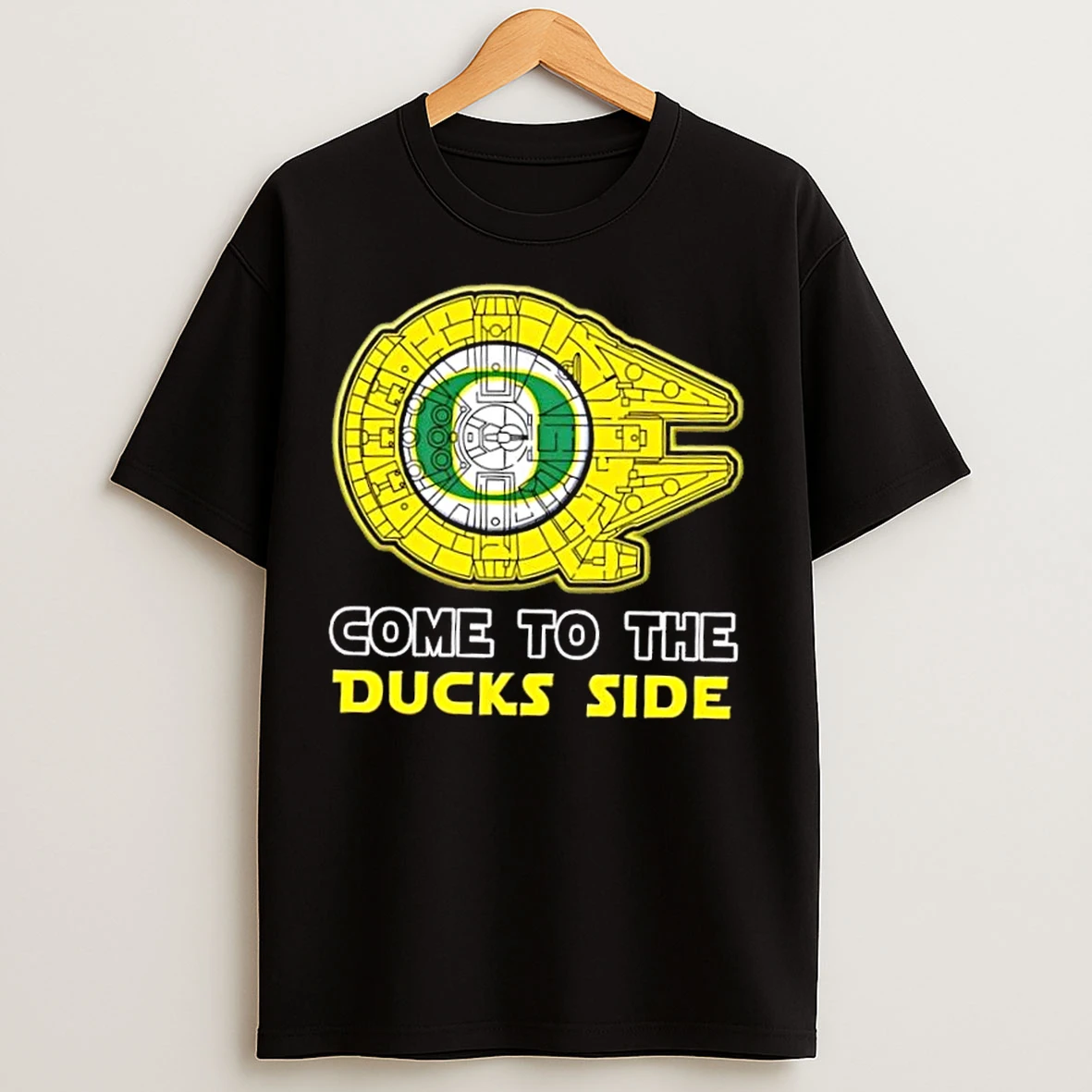 Classic Star Wars Come To The Oregon Ducks Side T Shirts