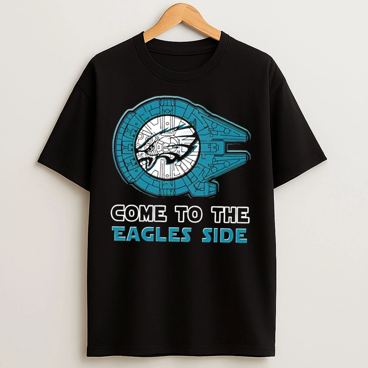 Classic Star Wars Come To The Philadelphia Eagles Side T Shirts