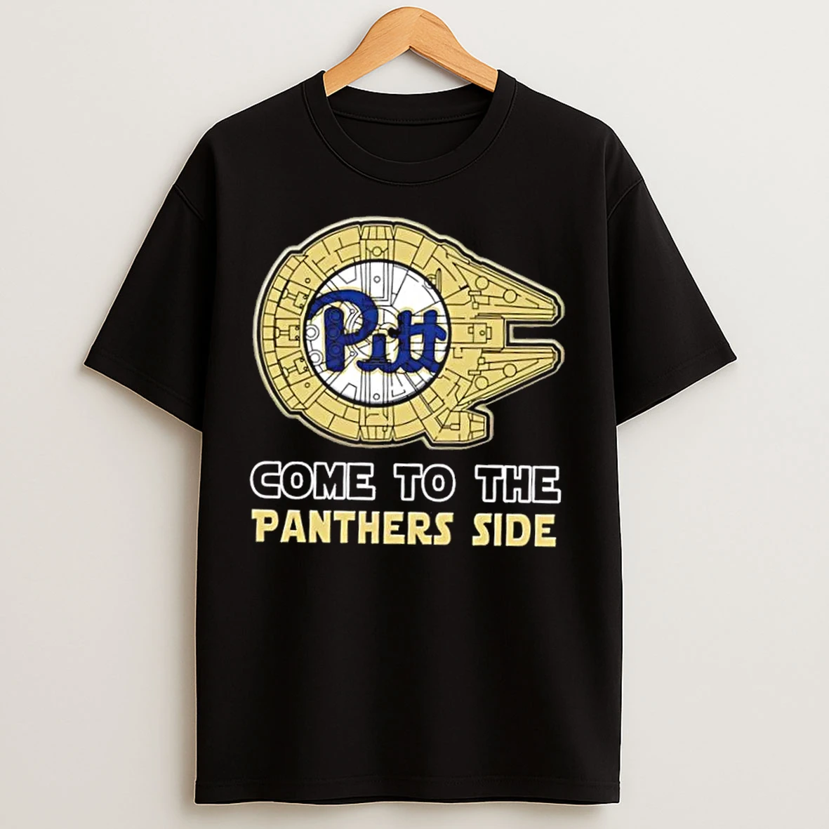 Classic Star Wars Come To The Pittsburgh Panthers Side T Shirts