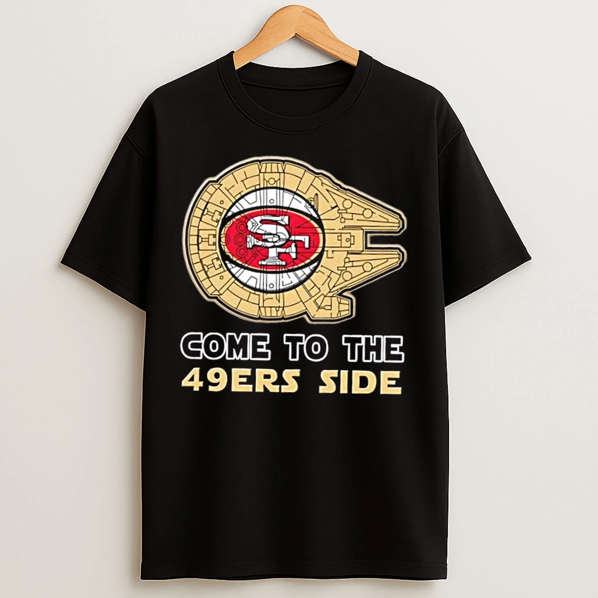 Classic Star Wars Come To The San Francisco 49ers Side T Shirts