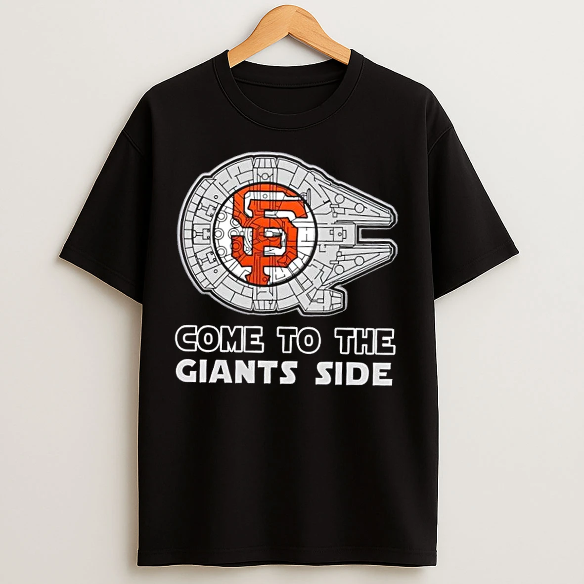 Classic Star Wars Come To The San Francisco Giants Side T Shirts