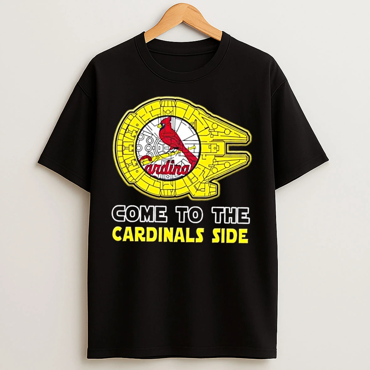 Classic Star Wars Come To The St Louis Cardinals Side T Shirts